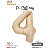 Rakam Folyo Balon 34 Karamel -4