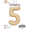 Rakam Folyo Balon 34 Karamel -5