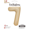 Rakam Folyo Balon 34 Karamel -7