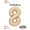 Rakam Folyo Balon 34 Karamel -8
