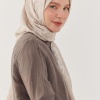 Daka Desen Parlak Jakar Şal - Bej