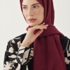 Düz Pamuk Şal - Bordo