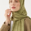Kazayağı Desen İpeksi Jakar Şal - Soft Yeşil