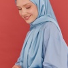Kum Saten Şal - Açık Mavi