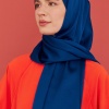 Kum Saten Şal - Koyu Mavi