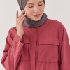 Piliseli Eşarp - Koyu Gri