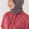 Piliseli Eşarp - Koyu Gri