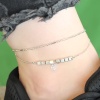 Silver Renk Zirkon Taşlı Halhal