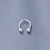 Silver Renk Yarım Halka 316L Cerrahi Çelik Piercing