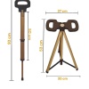 Katlanabilir Baston Tabure, Walking stick and portable stoo