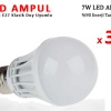 7W Enerji Tasarruflu Led Ampul 3 Adet