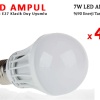 7W Enerji Tasarruflu Led Ampul 4 Adet