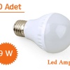9W Enerji Tasarruflu Led Ampul 10 Adet
