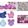 Plastik Basmatik Kurabiye Kalıbı Baby Shower Asorti