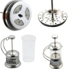Süzgeçli Çay Kahve Kupası French Press 350 ml