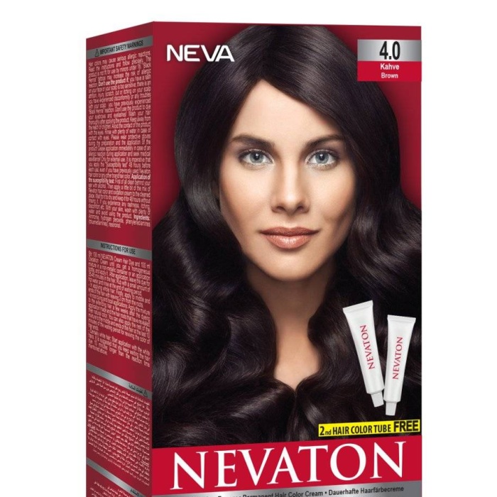 Nevaton Kalıcı Krem Saç Boyası 4.0 Kahve