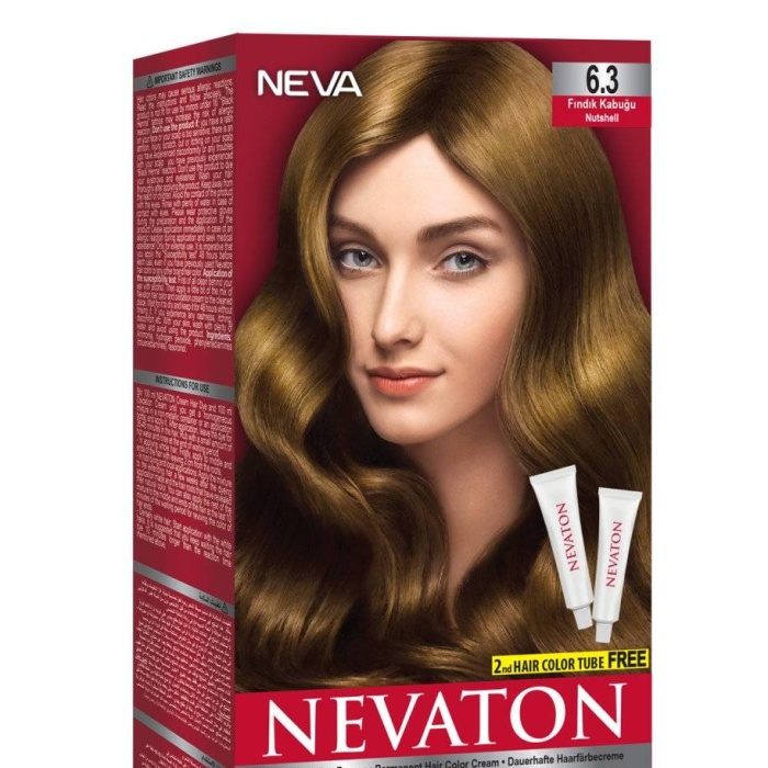 Nevaton Kalıcı Krem Saç Boyası 6.3 Fındık Kabuğu