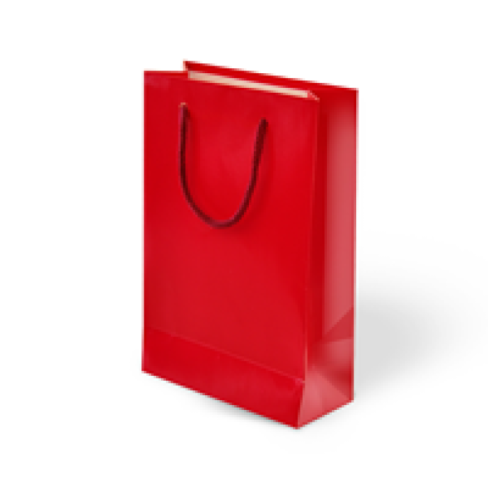 11x16x5 Karton Çanta -Kırmızı-
