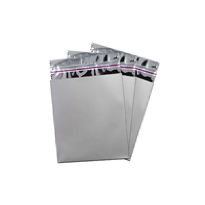 Metalize Poşet Lüks 50li 12x17 -Gümüş-