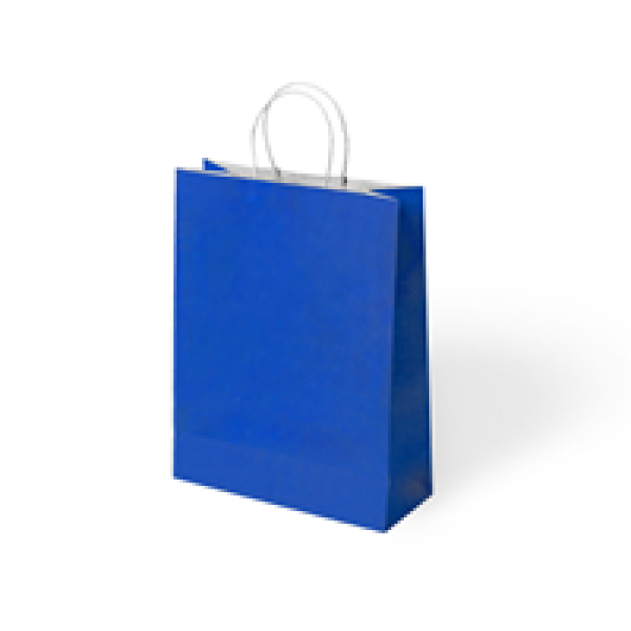18x8x24 Büküm Saplı Poşet -Lacivert-
