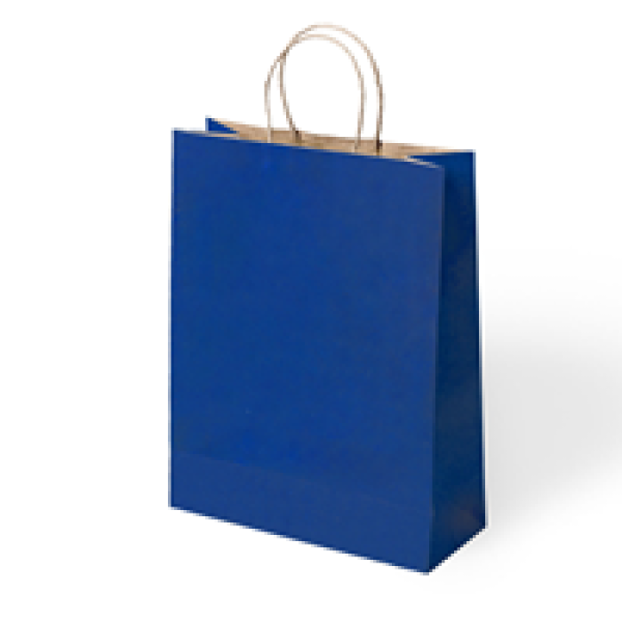 31x12x41 Büküm Saplı Poşet -Lacivert-