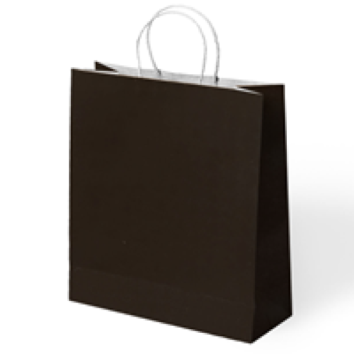 45x12x50 Büküm Saplı Poşet- Siyah-