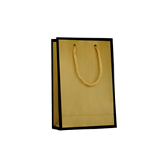 11x16x5 Karton Çanta -Mat Altın-