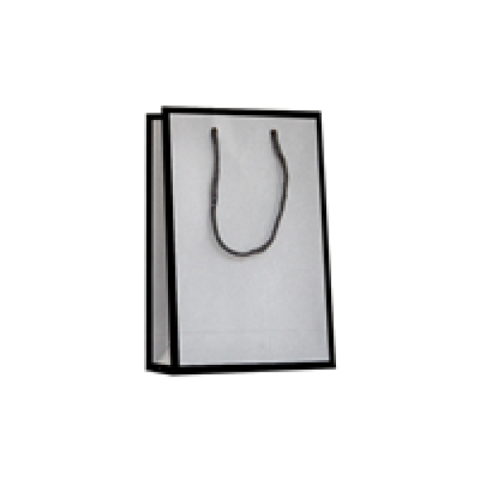 11x16x5 Karton Çanta -Mat Gümüş-
