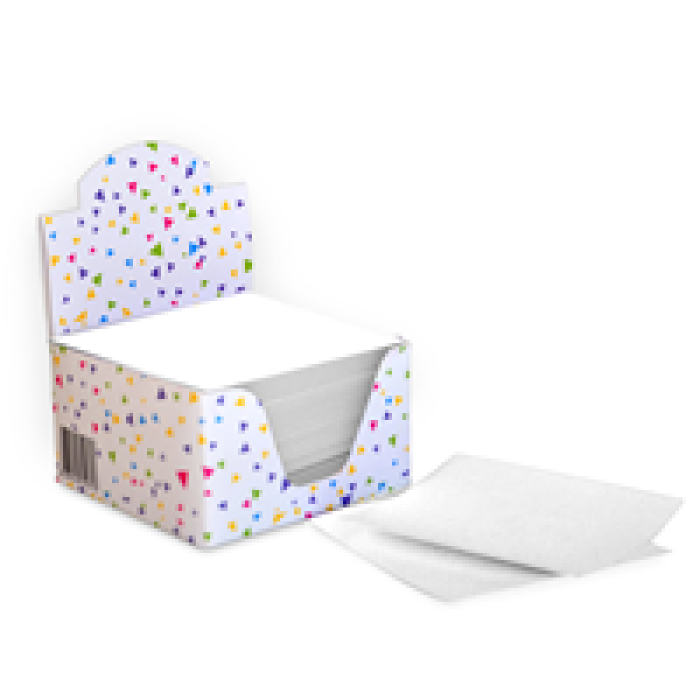 Küp Blok Not 8x8 -Beyaz-