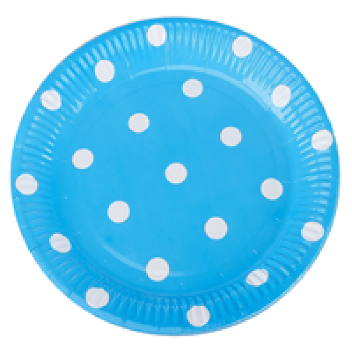 Karton Tabak TBK011 8li -Puantiyeli Mavi-