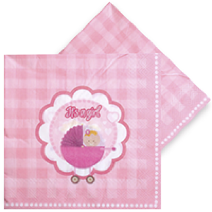 Peçete Roll Up 20li -Kız Bebek-