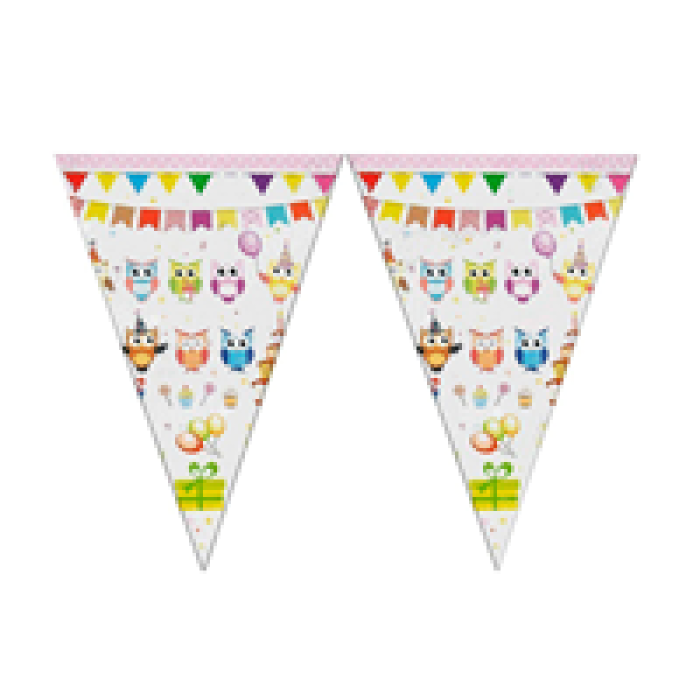 Üçgen Flama FLM016 -Baykuş Partisi-