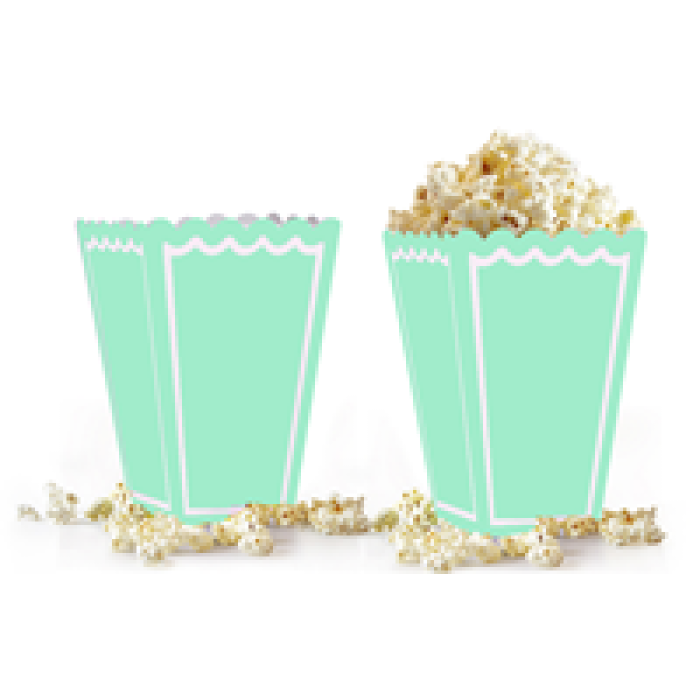 Popcorn Kutusu 8li -Makaron Yeşil-