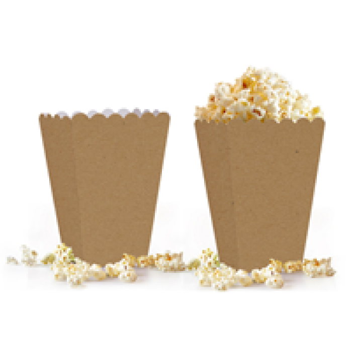 Popcorn Kutusu 8li -Naturel Kraft-