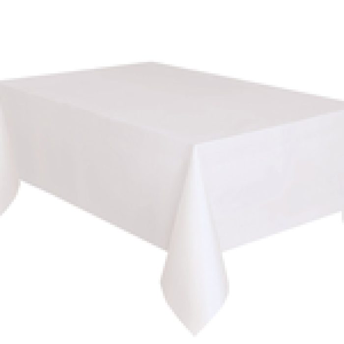 Masa Örtüsü 137*270cm 30mik -Beyaz-