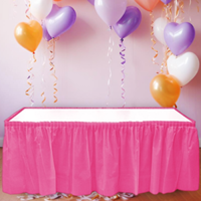 Masa Eteği 75*426cm -Pembe-