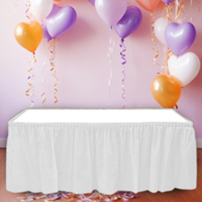 Masa Eteği 75*426cm -Beyaz-