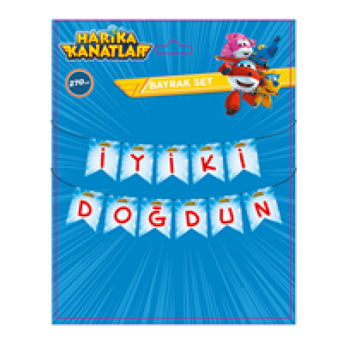 Harika Kanatlar İyi ki Doğdun Harf Afiş