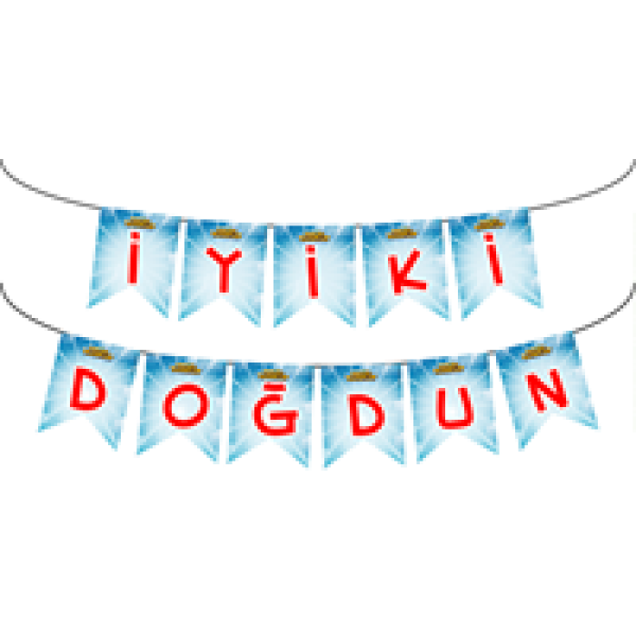 Harika Kanatlar İyi ki Doğdun Harf Afiş