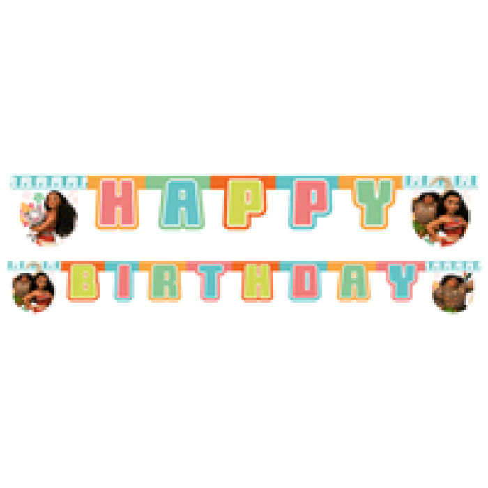 Happy Birthday Harf Afiş Moana