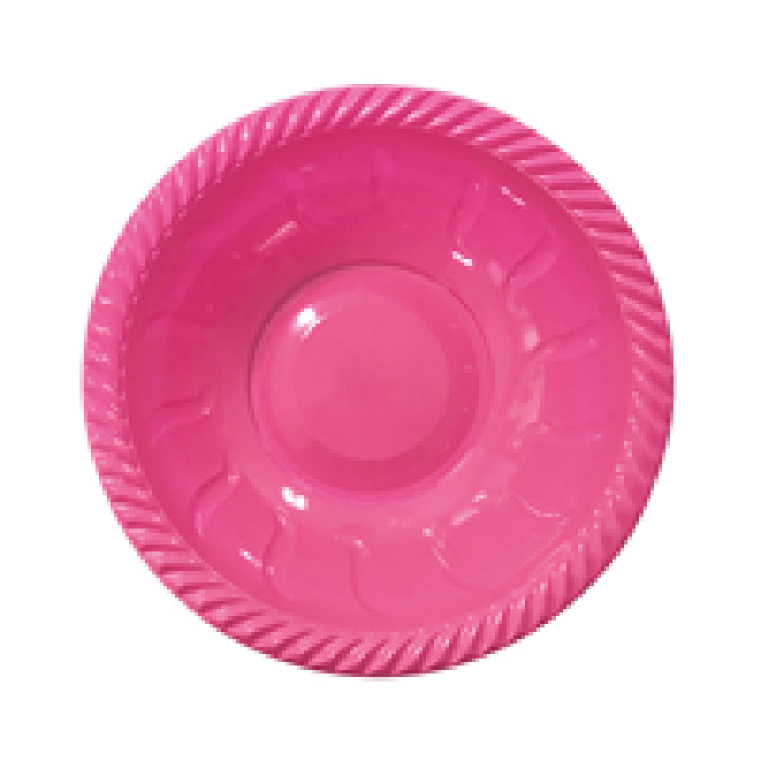 Plastik Yuvarlak Kase 6lı Şeker Pembe