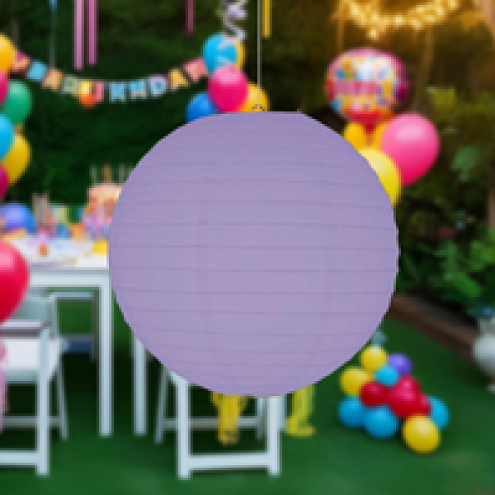 Kağıt Fener 20cm Mor -KF032Mor-