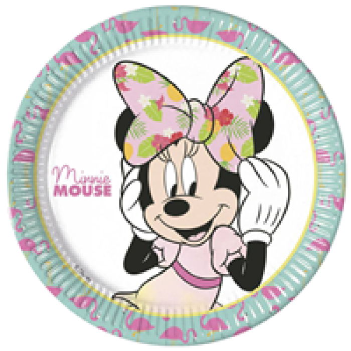 Minnie Tropical Karton Tabak 23cm 8li