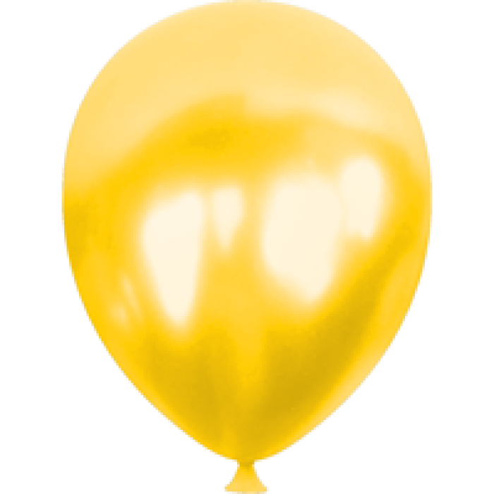 12 Eco Metalik Balon 100lü -Sarı-