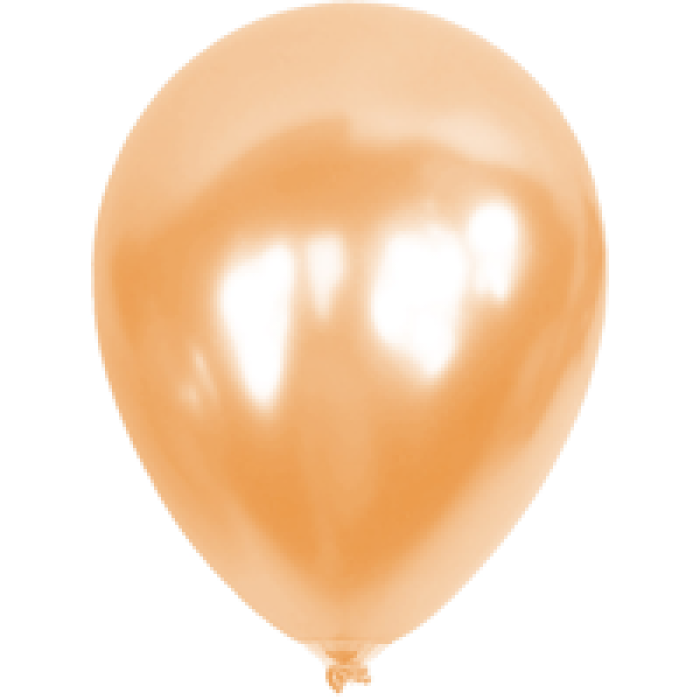 12 Eco Metalik Balon 100lü -Somon-