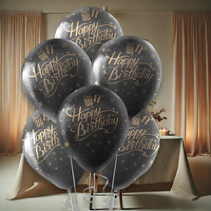 Pastel Balon Çepeçevre Baskılı100lü -Syh.Alt.Happy Birthday