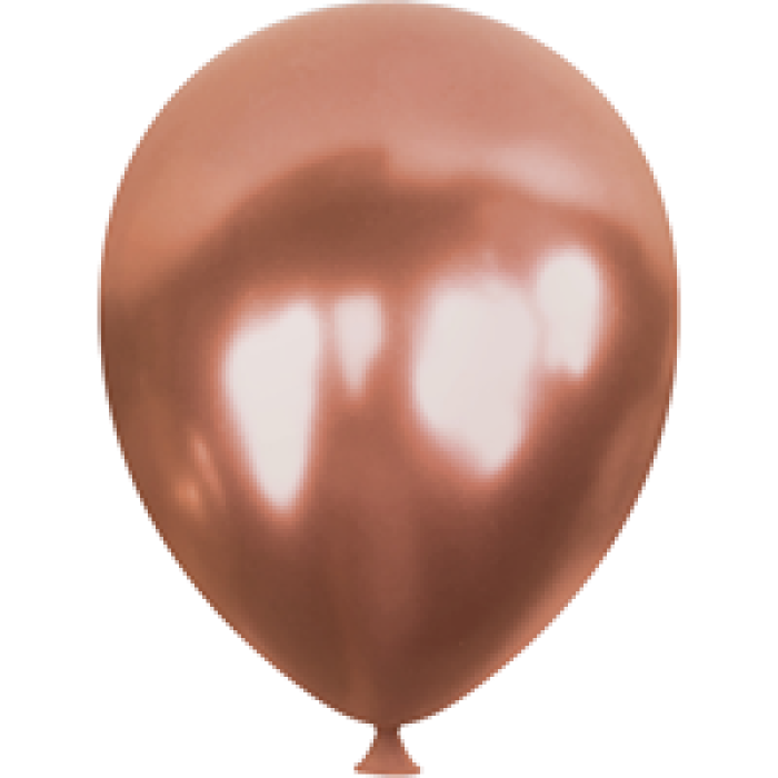 12 Eco Metalik Balon 100lü -Rose Gold-