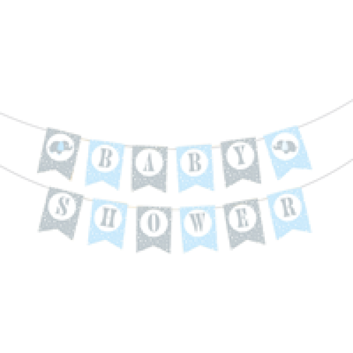 BNR78 Baby Shower Harf Afiş - Erkek-
