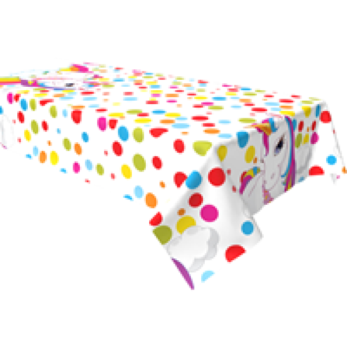 Masa Örtüsü 120x180cm 30 mikron -Rainbow Unicorn-