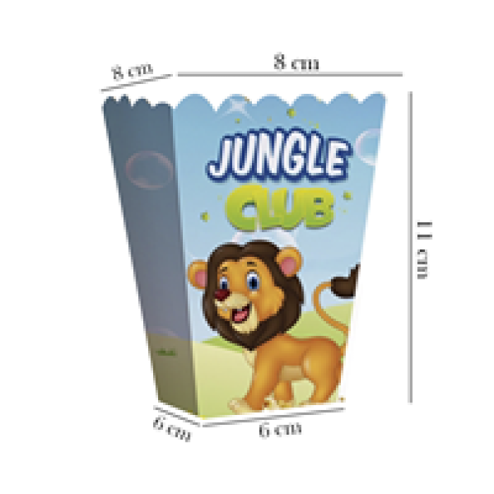 Popcorn Kutusu 8li -Jungle Club-